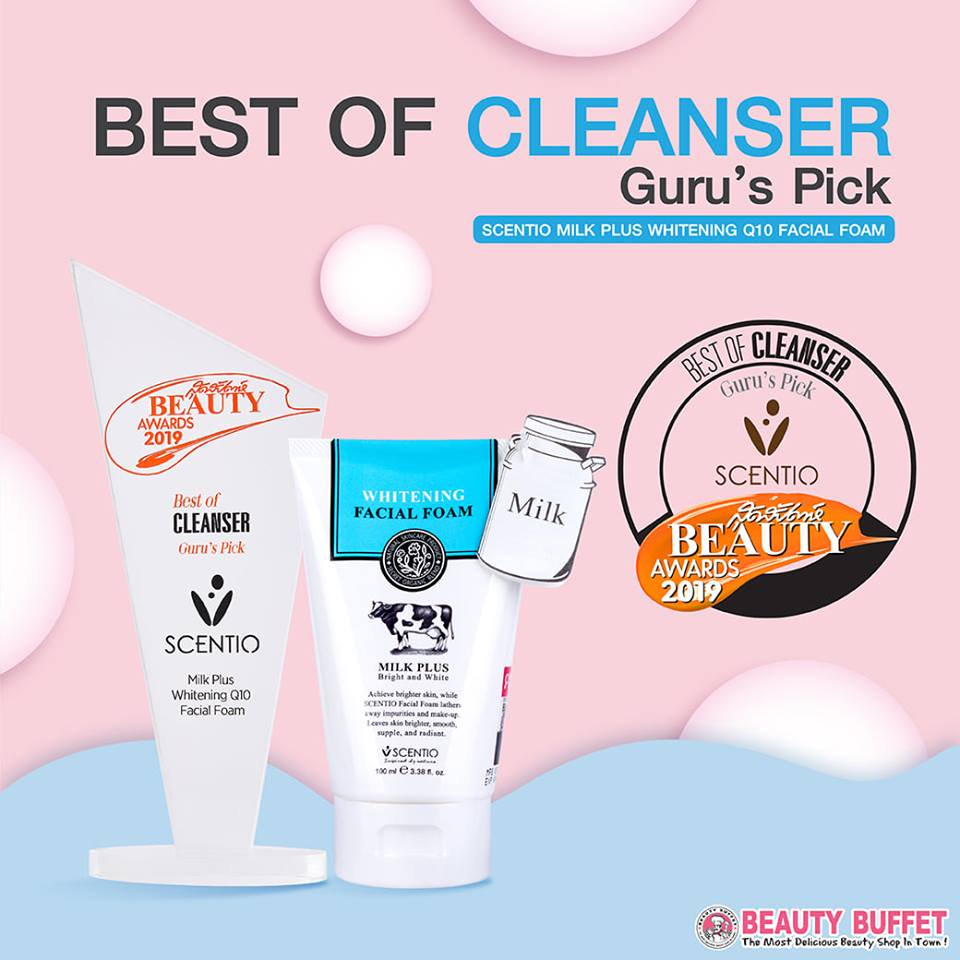 Ảnh Combo Sữa rửa mặt tạo bọt dưỡng trắng Beauty Buffet Scentio Milk Plus Whitening Q10 Facial Foam 100ml 2