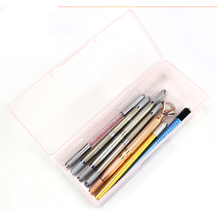 -Hộp nhựa chữ nhật đựng chì vẽ, dao điêu khắc, kim, ngòi phun xăm | BigBuy360 - bigbuy360.vn
