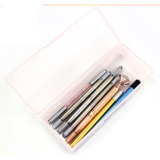 -Hộp nhựa chữ nhật đựng chì vẽ, dao điêu khắc, kim, ngòi phun xăm