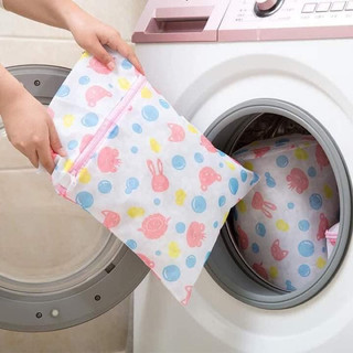 SET 5 TÚI LƯỚI GIẶT ĐA KÍCH THƯỚC,TÚI GIẶT HỌA TIẾT HÌNH HOA,Túi Đựng Quần Áo Bảo Vệ Vải Khi Giặt
