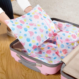 SET 5 TÚI LƯỚI GIẶT ĐA KÍCH THƯỚC,TÚI GIẶT HỌA TIẾT HÌNH HOA,Túi Đựng Quần Áo Bảo Vệ Vải Khi Giặt
