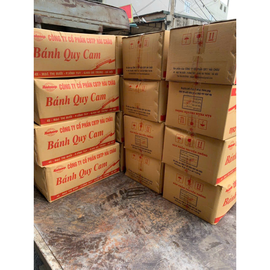 Set 5 Gói Bánh Quy Cam Hải Châu Gói 130gr - Đồ Ăn Vặt Tuổi Thơ