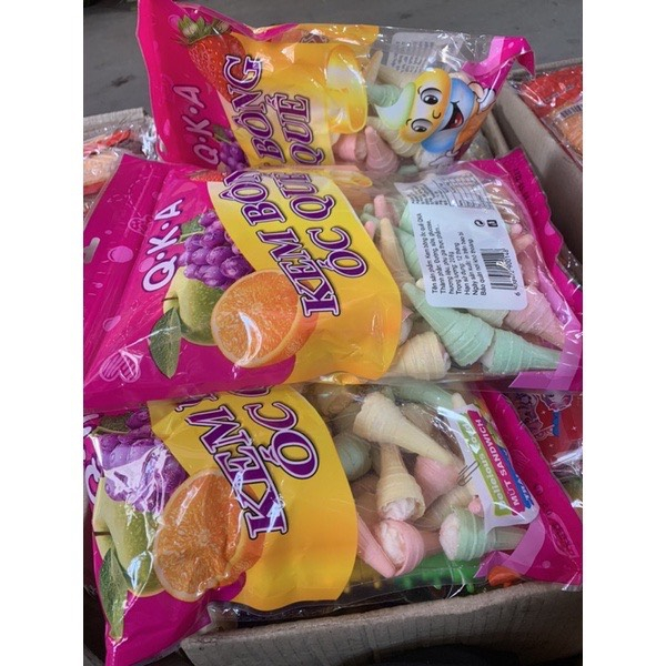 Kẹo Kem Bông Ốc Quế Gói 170gr - Đồ Ăn Vặt Tuổi Thơ Hot