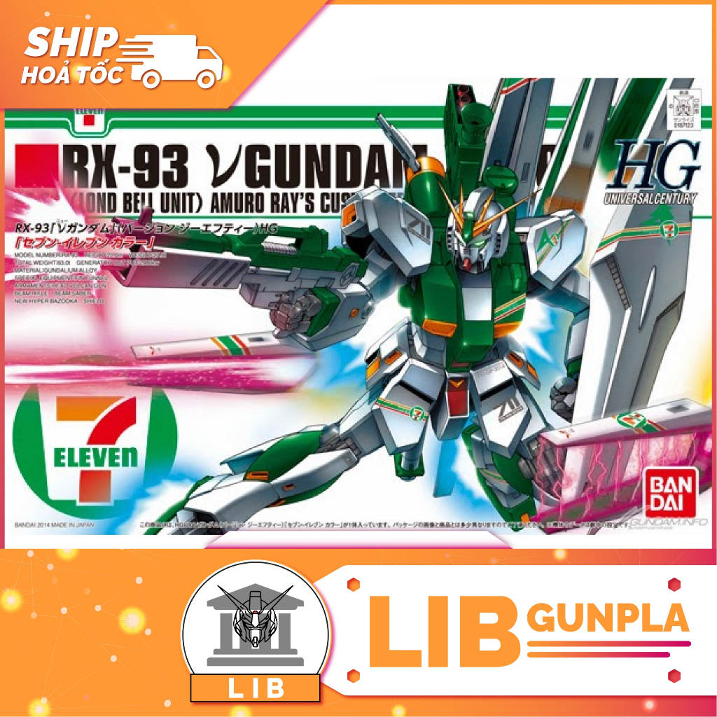 Mô hình lắp ráp Gundam HG UC RX-93 Nu Gundam 711 Ver | Shopee Việt Nam