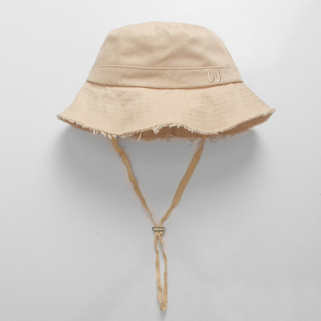 Mũ Nón bucket Meowist cao cấp, nón bucket logo vành rách vải kaki form unisex