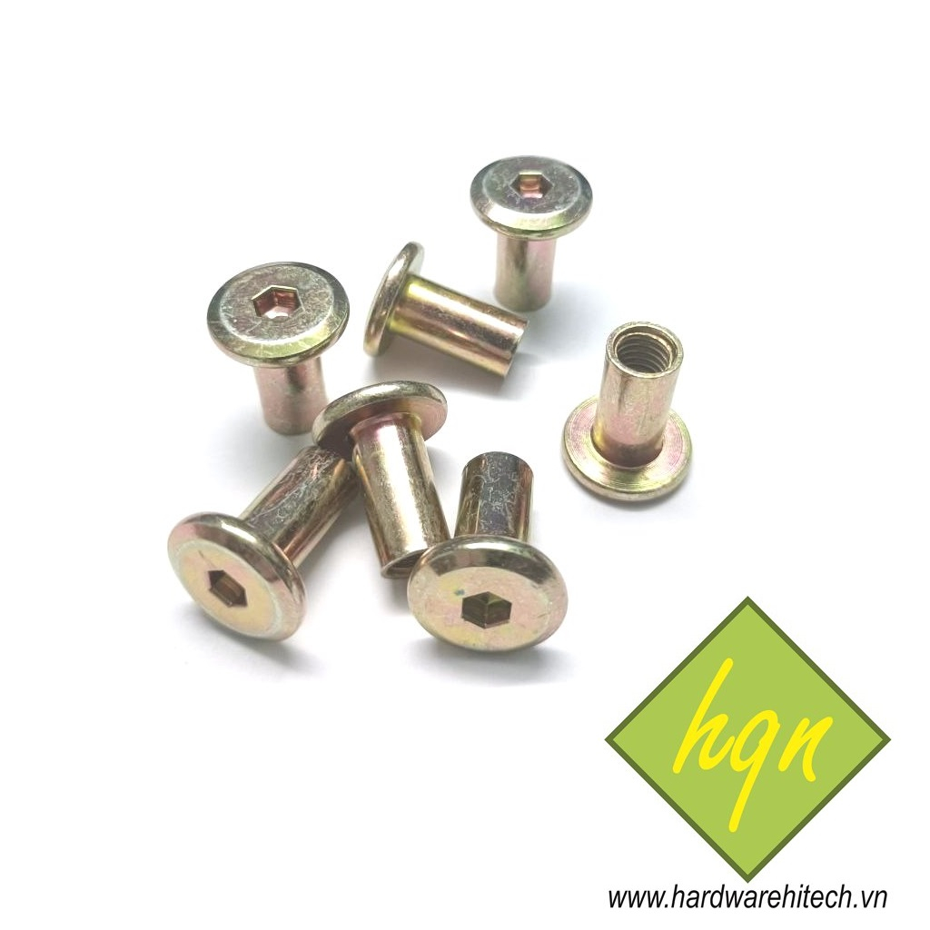 (TÚI 50 CON) Tán dù đầu 15 ren 6 ly/ Tán dù đầu dep 6mm sâu 15mm/ Tán ...