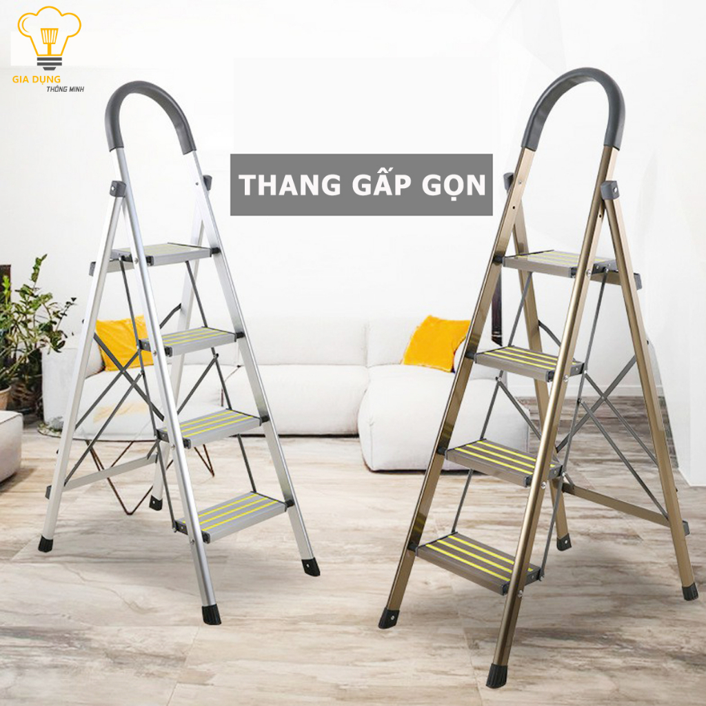 Thang Nhôm Gấp Gọn Chữ A 3-7 Bậc Ameca Nhật Bản, Thang Gấp Inox 304 Xếp ...