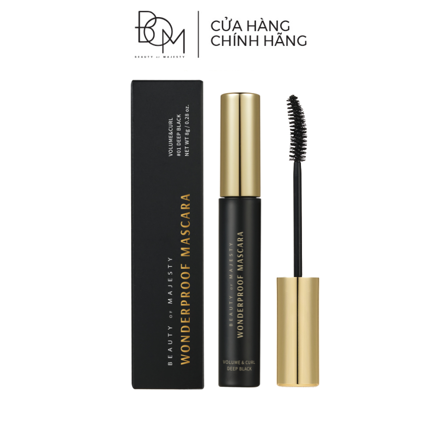 Mascara chải mi không lem không trôi WONDERPROOF B.O.M Deep Black 8g