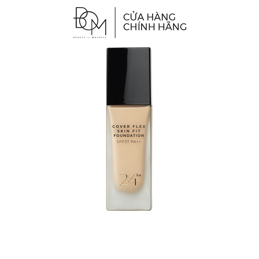 Ảnh Kem Nền Lâu Trôi Che Khuyết Điểm BOM Cover Flex Skin Fit Foundation 30ml 2
