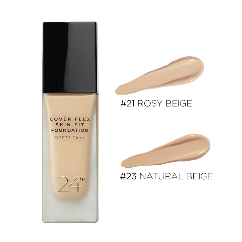 Ảnh Kem Nền Lâu Trôi Che Khuyết Điểm BOM Cover Flex Skin Fit Foundation 30ml 3