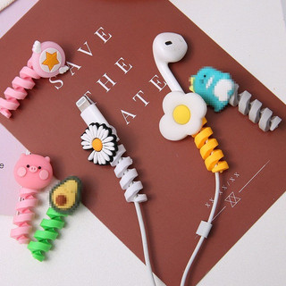 Vỏ Bảo Vệ Cáp Sạc Dây Bọc Xoắn Mềm Cute Phụ Kiện Điện Thoại Timo DDK13