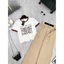 Set Áo Croptop mix Quần Kaki Kèm Đai