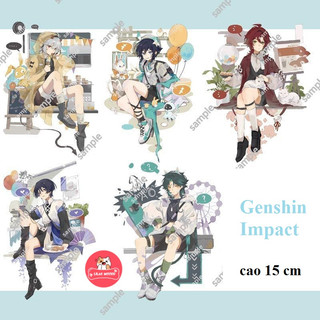 sẵn Mô hình Genshin Impact | Mô hình standee ver dạo chơi Công viên Wendy Skirmisher Maplebara Mandrill Hirazo