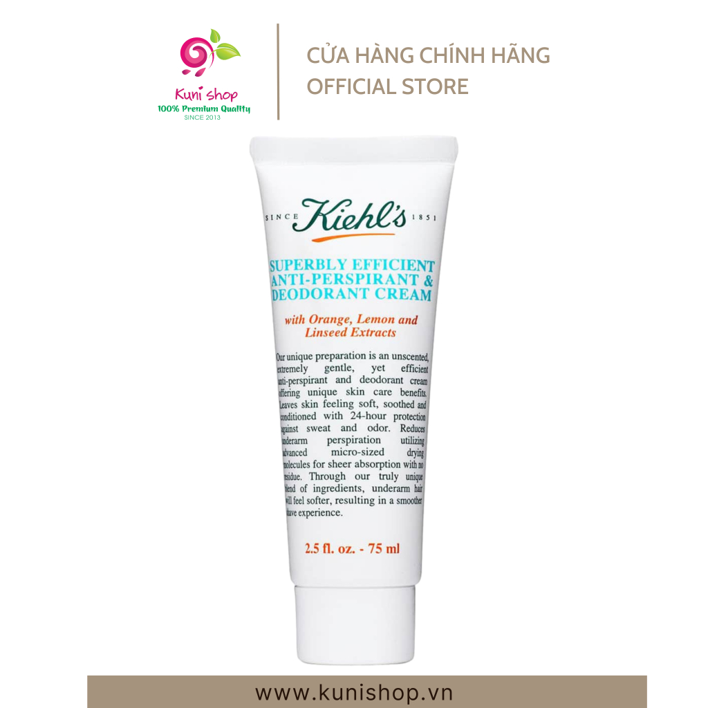 Kiehl's Superbly Efficient Antiperspirant & Deodorant Cream Shopee