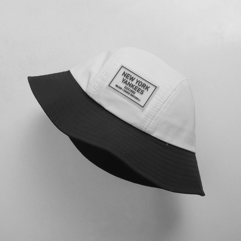 Mũ Nón bucket cao cấp, nón bucket Classic trắng vành tròn cụp nhung form unisex