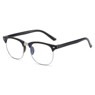 Mắt kính nửa gọng không độ giả cận nam nữ phong cách Kính mát chống tia UV anh sáng xanh STYLEY K019