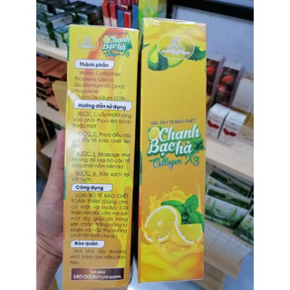 Gel Tẩy Tế Bào Chết Chanh Bạc Hà Collagen X3 200ml [Chính Hãng] Mỹ Phẩm Đông Anh