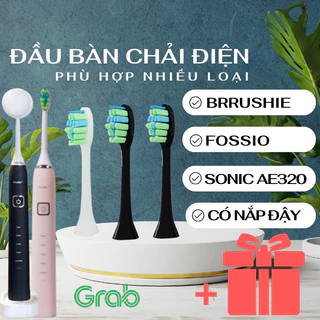 [Quà] Đầu Bàn Chải Điện phù hợp Brushie, Fossio, Sonic AE320, Hangy Đầu bàn chải thay thế các loại bàn chải điện khác