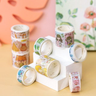Hộp Băng Dính Washi Tape Sticker 100 Tấm Cute  Set Quà Tặng Sinh Nhật WS11