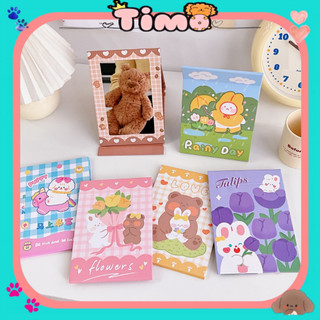 Gương Để Bàn Gấp Gọn Trang Điểm To Vuông Hoa Tulip Timo GL01
