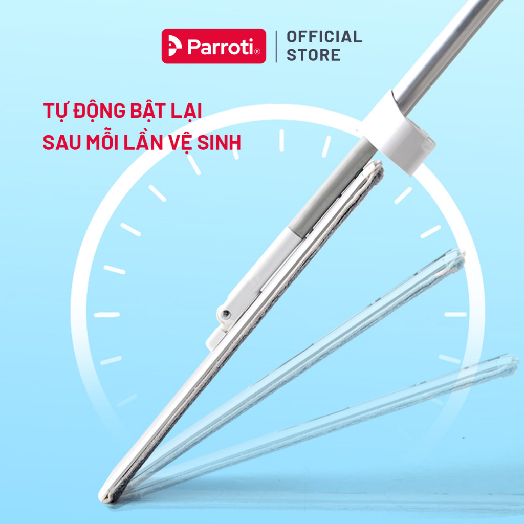 Ảnh Cây lau nhà tự vắt xoay 360 độ, chổi lau nhà thông minh, Cây lau nhà công nghiệp cỡ lớn  Parroti Magic - MG02 3