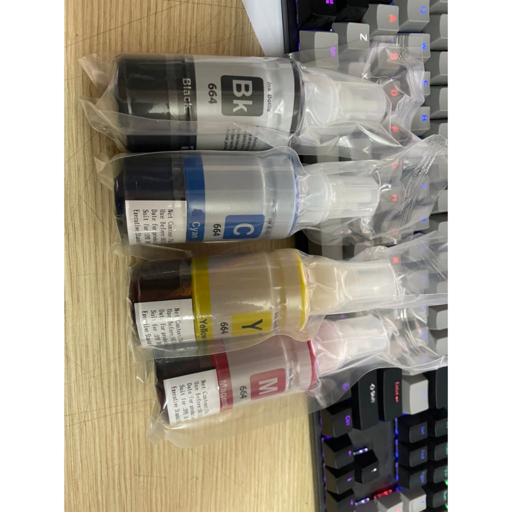 Mực cho máy in Epson L310, L385, L360, L365, L100, L200, L110, L210, L300, L350, L120, L220, L1300 - Mực 664 refill ink