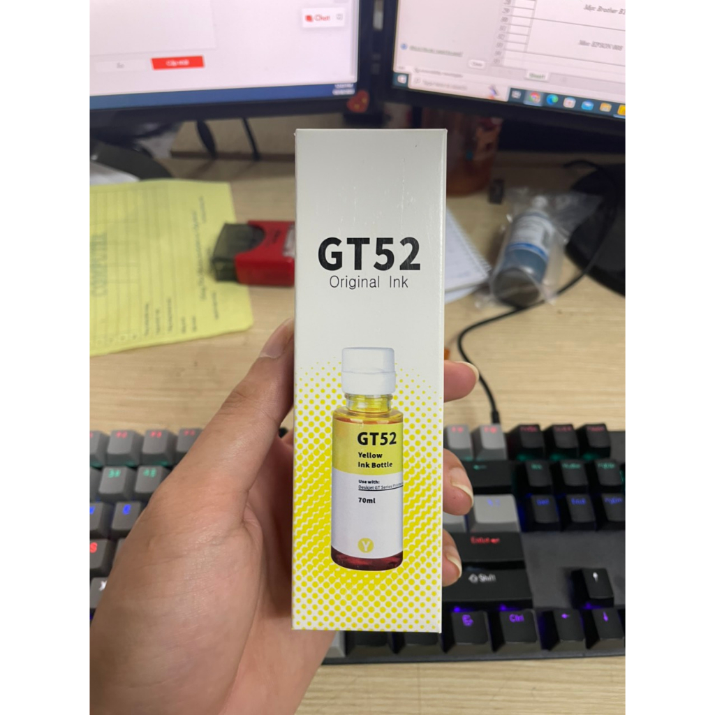 Mực in phun GT53, GT52 cho máy in HP tank 115, 315, 319, 400, 415, 510 Mực màu canon refill ink