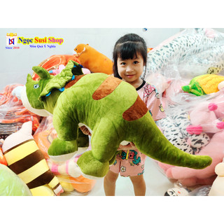 THÚ BÔNG CON KHỦNG LONG 3 SỪNG RẤT MỀM MỊN ĐẸP NHƯ ẢNH SIZE LỚN 1M1 - MUA CHỌN MÀU NHA