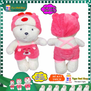 GẤU BÔNG GẤU LENA NÓN YẾM ĐỨNG DỄ THƯƠNG CẦM CHƠI ÔM NGỦ MUA CHỌN SIZE - đồ chơi doll toy búp bê [ảnh thật]