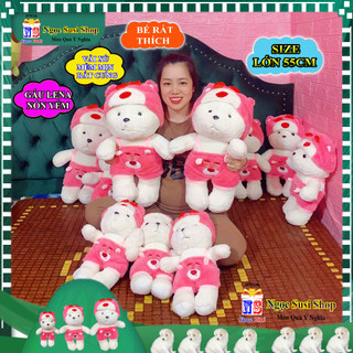 GẤU BÔNG GẤU LENA NÓN YẾM ĐỨNG DỄ THƯƠNG CẦM CHƠI ÔM NGỦ MUA CHỌN SIZE - đồ chơi doll toy búp bê [ảnh thật]
