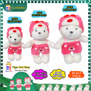 THÚ NHỒI BÔNG GẤU LENA NÓN YẾM ĐỨNG LÔNG XÙ MỊN ĐẸP NHƯ ẢNH MUA CHỌN SIZE - đồ chơi doll toy búp bê NGỌC SUSI