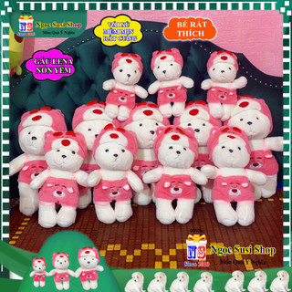 THÚ NHỒI BÔNG GẤU LENA NÓN YẾM ĐỨNG LÔNG XÙ MỊN ĐẸP NHƯ ẢNH MUA CHỌN SIZE - đồ chơi doll toy búp bê NGỌC SUSI
