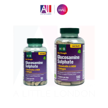 Viên bổ xương khớp Holland & Barrett Max Strength Glucosamine, Chondroitin, MSM, Collagen (Bill Anh)
