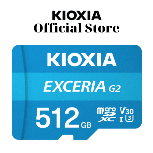 Thẻ nhớ Dung Lượng Lớn 1TB / 512GB / 256GB KIOXIA EXCERIA / EXCERIA G2 UHS-I C10 A1 U3 V30 4K  - Hàng Chính Hãng
