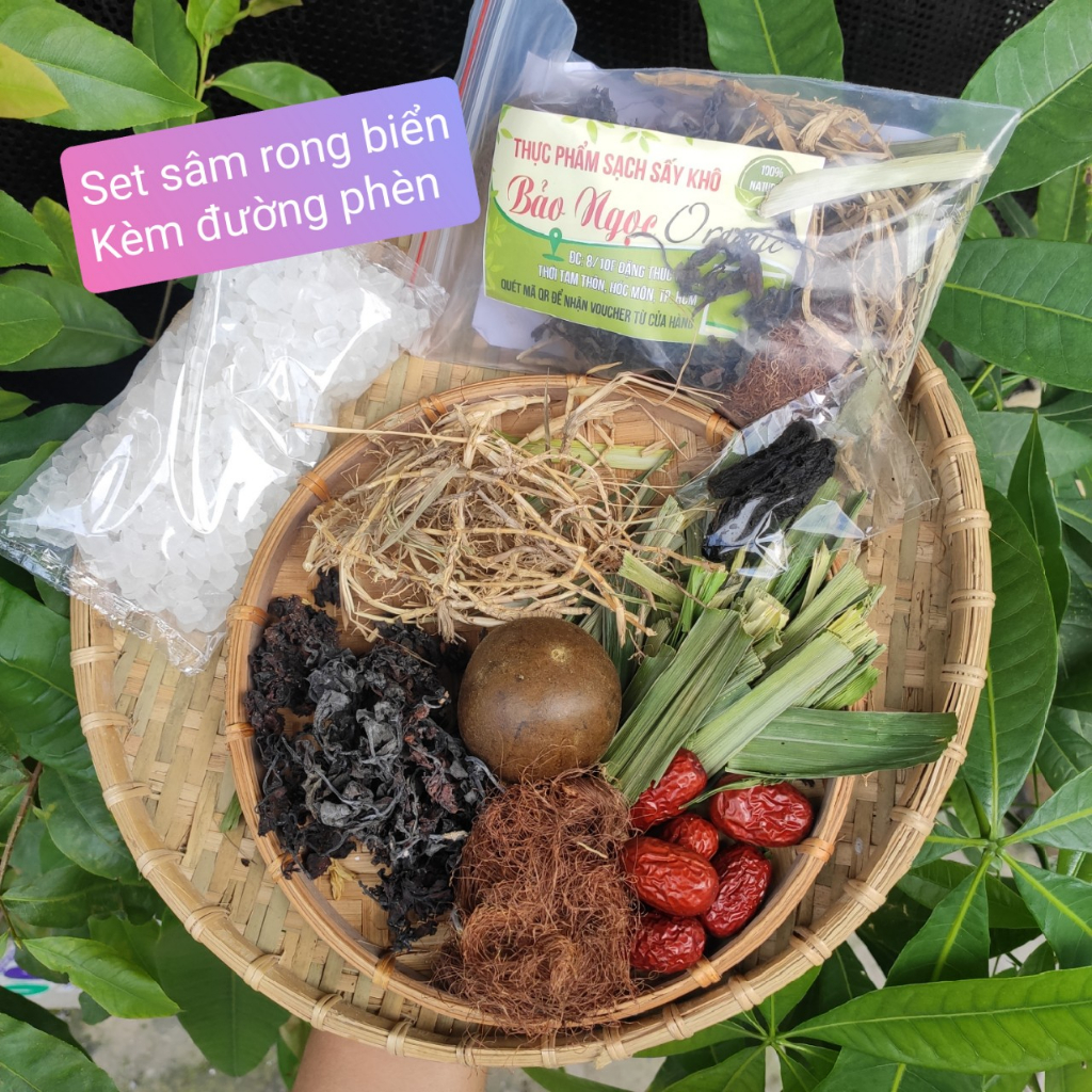 ( Có đường phèn ) Set sâm rong biển giải nhiệt thơm ngon thanh mát ...