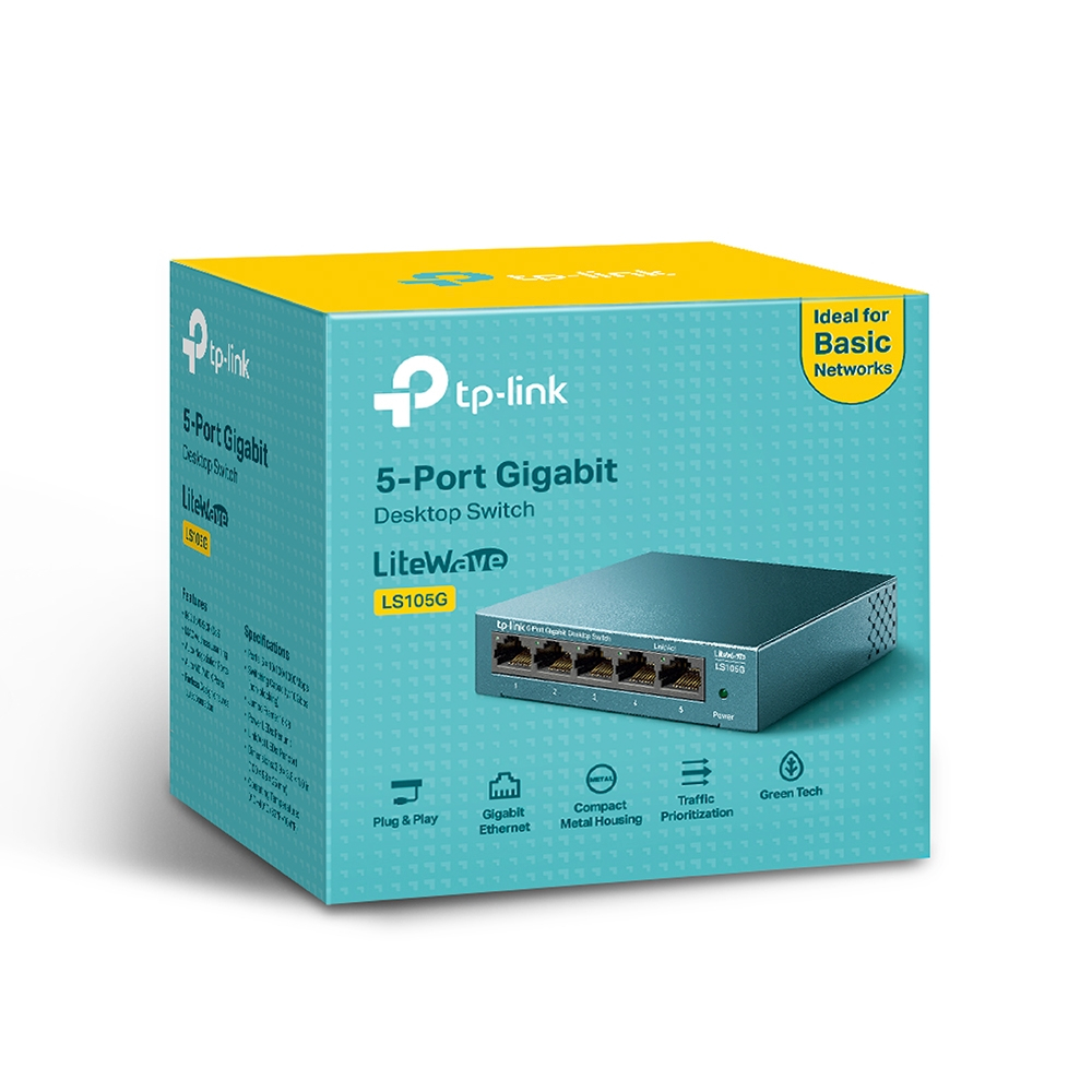 Switch 5 Port TP-Link LS105G 5 Cổng Hàng Chính Hãng