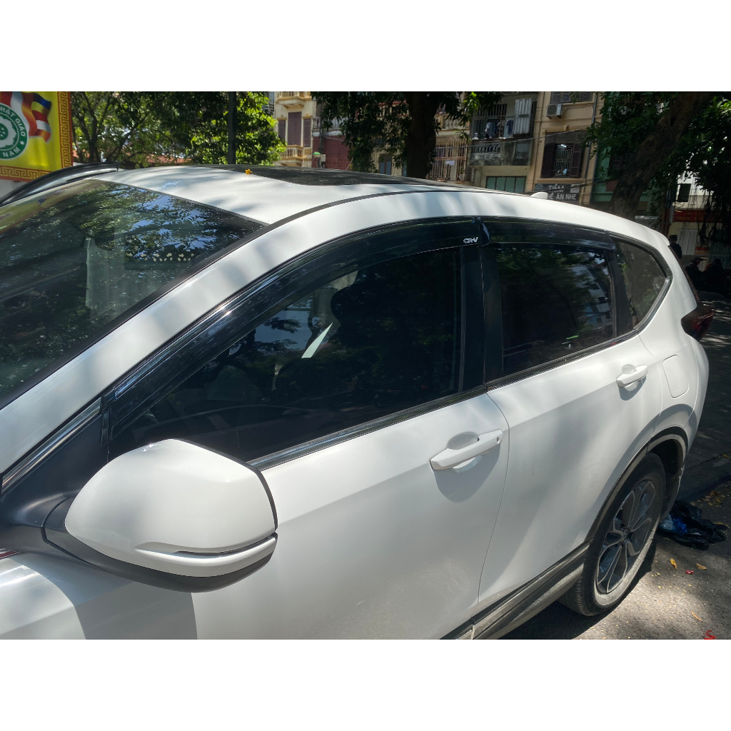 Vè che mưa ô tô Honda Crv 2018- 2022, viền chỉ INOX siêu đẹp, Chất liệu nhựa ABS cao cấp