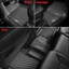 Thảm lót sàn ô tô Toyota Hilux 2016-2021, Thảm nhựa TPV 5D đúc nguyên khối theo xe. Bộ 3 miếng