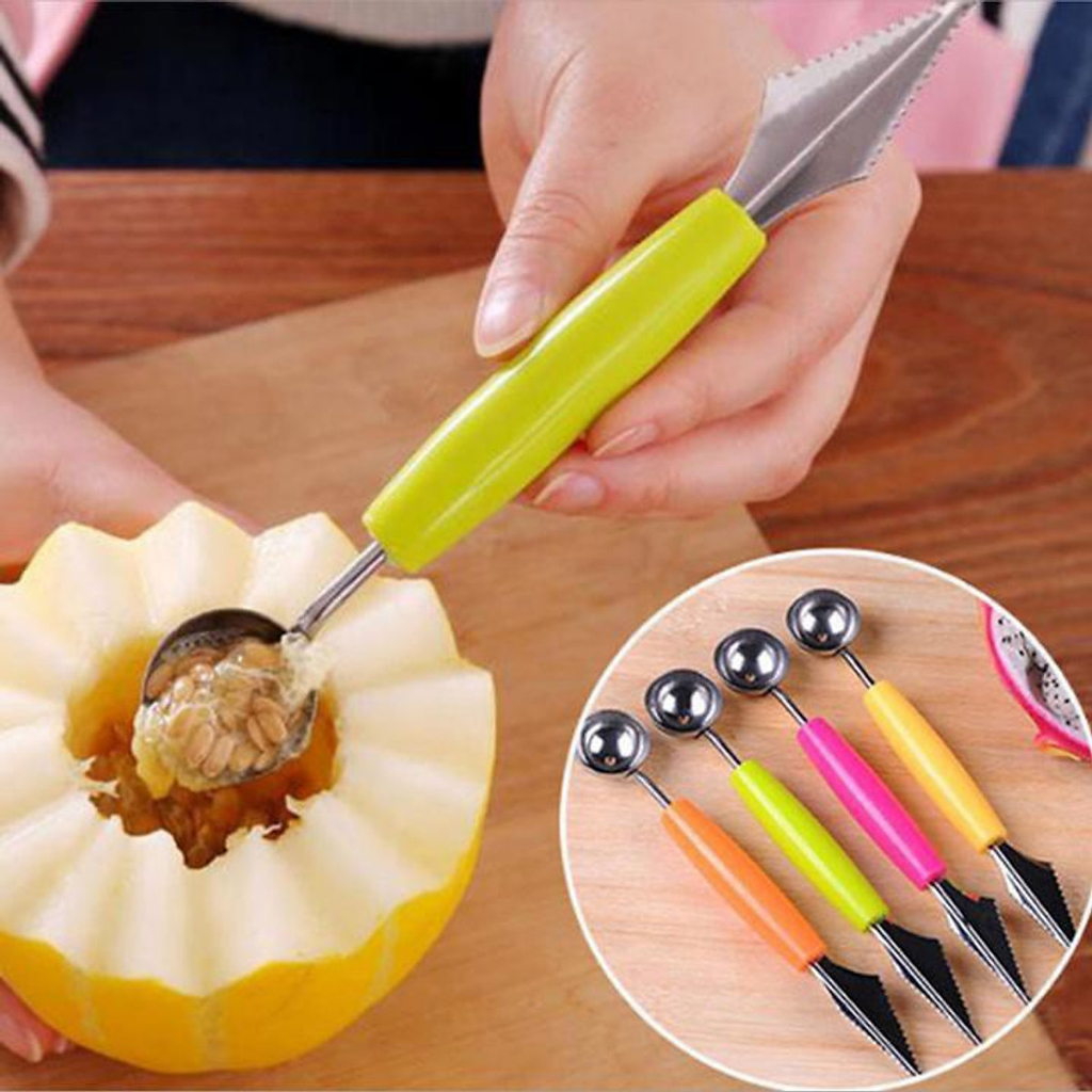 Dụng cụ tỉa trái cây 2 đầu đa năng - Dao tỉa hoa quả thông minh