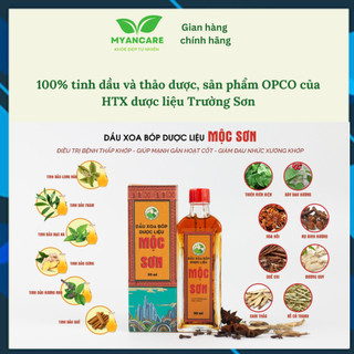 Combo 2 lọ tinh dầu xoa Mộc Sơn 50ml xoa bóp xương khớp, sản phẩm hợp tác xã dược liệu Trường Sơn