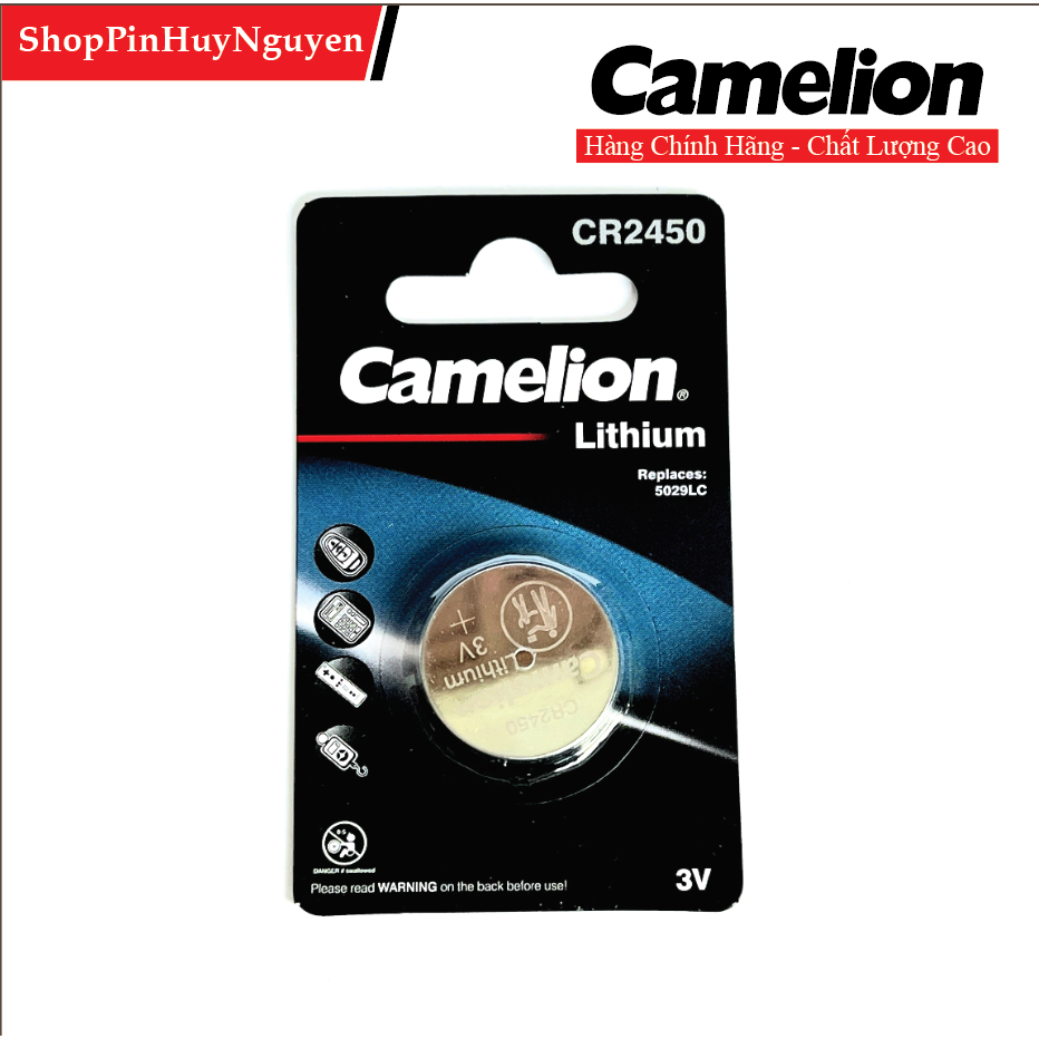 Pin CR 2450 3V Camelion Lithium chính hãng vỉ 1 viên | Shopee Việt Nam