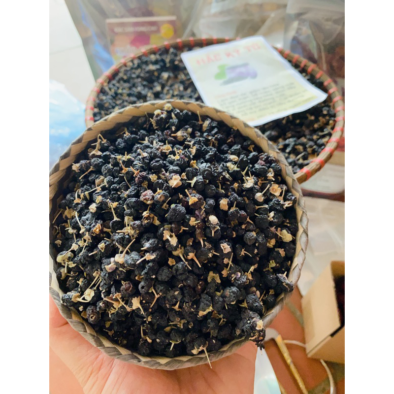 Hắc Kỷ Tử (Kỷ Tử Đen) Sấy Khô Tự Nhiên, Sáng Mắt, Đẹp Da, Dưỡng Nhan, Thanh Nhiệt