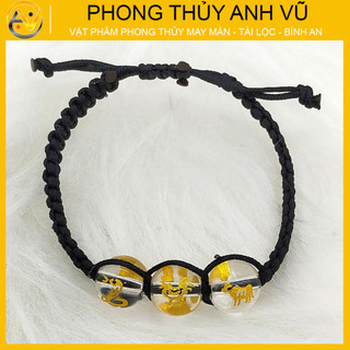 Vòng chỉ đỏ may mắn tam hợp tỵ dậu sửu - có khai quang điểm nhãn may mắn tài lộc - Phong Thủy Anh Vũ