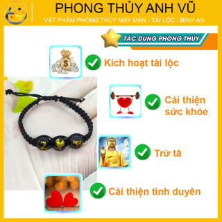 Vòng Tết Chỉ May Mắn Tam Hợp tỵ dậu sửu - Vòng tam hợp quý nhân tỵ dậu sửu - Bảo hành 12 tháng