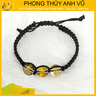 Vòng tết chỉ may mắn thân tý thìn - Vòng tam hợp quý nhân quý thần - Bảo hành 12 tháng