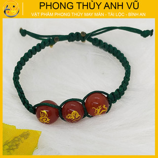 Vòng chỉ may mắn thân tý thìn - Vòng tam hợp quý nhân quý thần - Bảo hành 12 tháng