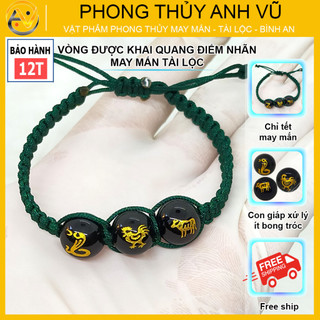Vòng chỉ may mắn tam hợp tỵ dậu sửu - Vòng tay tam hợp quý nhân - Bảo hành 12 tháng