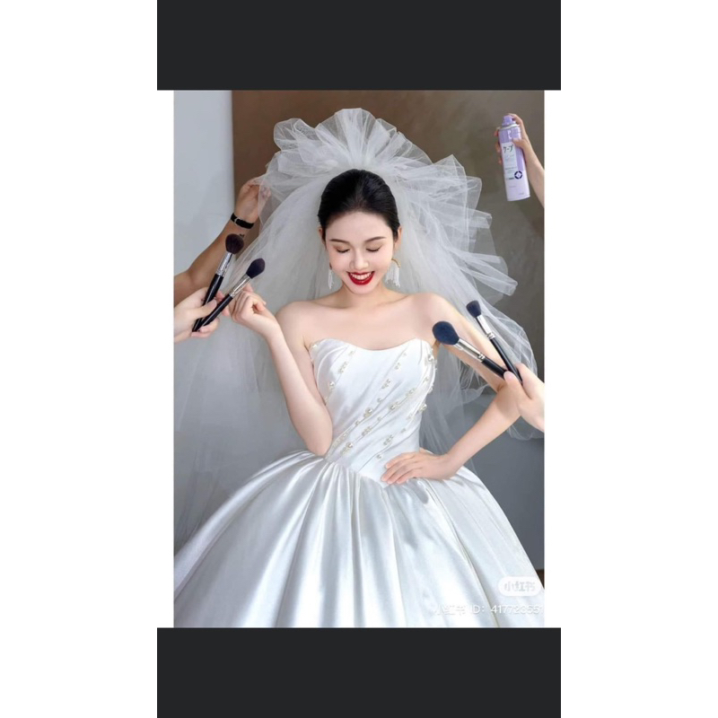 voan phồng cô dâu
