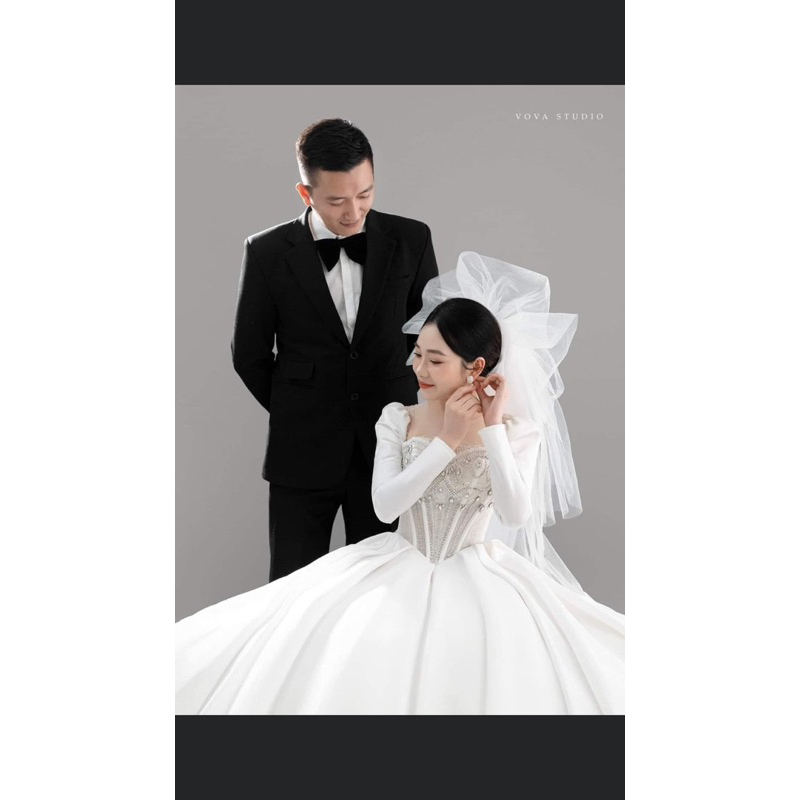 voan phồng cô dâu