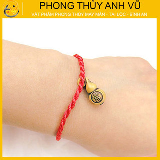 5 Vòng tết chỉ đỏ mix hồ lô mang lại may mắn tài lộc đã khai quang